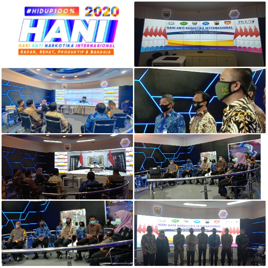 Kegiatan Puncak Hari Anti Narkotika Internasional Tahun 2020 melalui Video Conference Kegiatan Puncak Hari Anti Narkotika Internasional Tahun 2020 melalui Video Conference