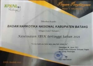 BNNK Batang Raih SBSK Tertinggi