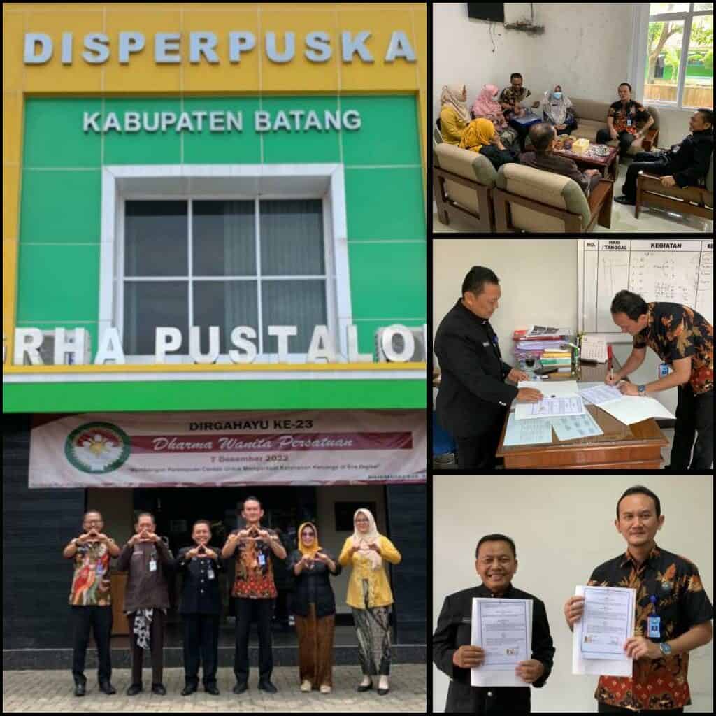 Dinas Perpustakaan dan Kearsipan Kabupaten Batang dan BNNK Batang Sepakat Bekerja Sama Penandatanganan PKS antara Kepala Dinas Perpustakaan dan Kearsipan Kabupaten Batang dengan Kepala BNNK Batang