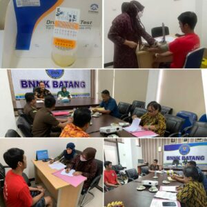 BNNK Batang Kembali Lakukan Asesmen Kepada Tersangka Narkoba
