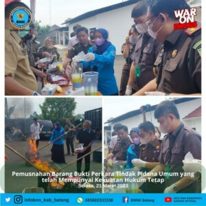 BNNK Batang Ikut Pemusnahan BB Narkoba di Kejari Batang BNNK Batang Ikut Pemusnahan BB Narkoba di Kejari Batang
