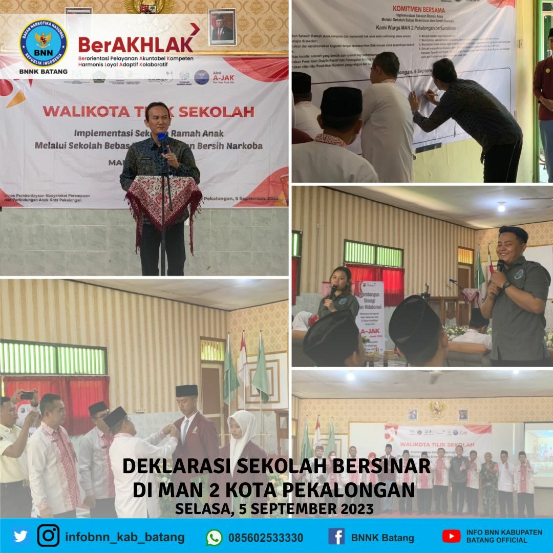 Deklarasi Sekolah Bersinar di MAN 2 Kota Pekalongan Deklarasi Sekolah Bersinar di MAN 2 Kota Pekalongan