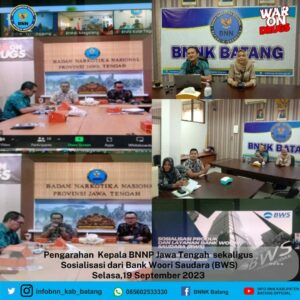 Pengarahan Kepala BNNP Jawa Tengah sekaligus Sosialisasi dari Bank Woori Saudara