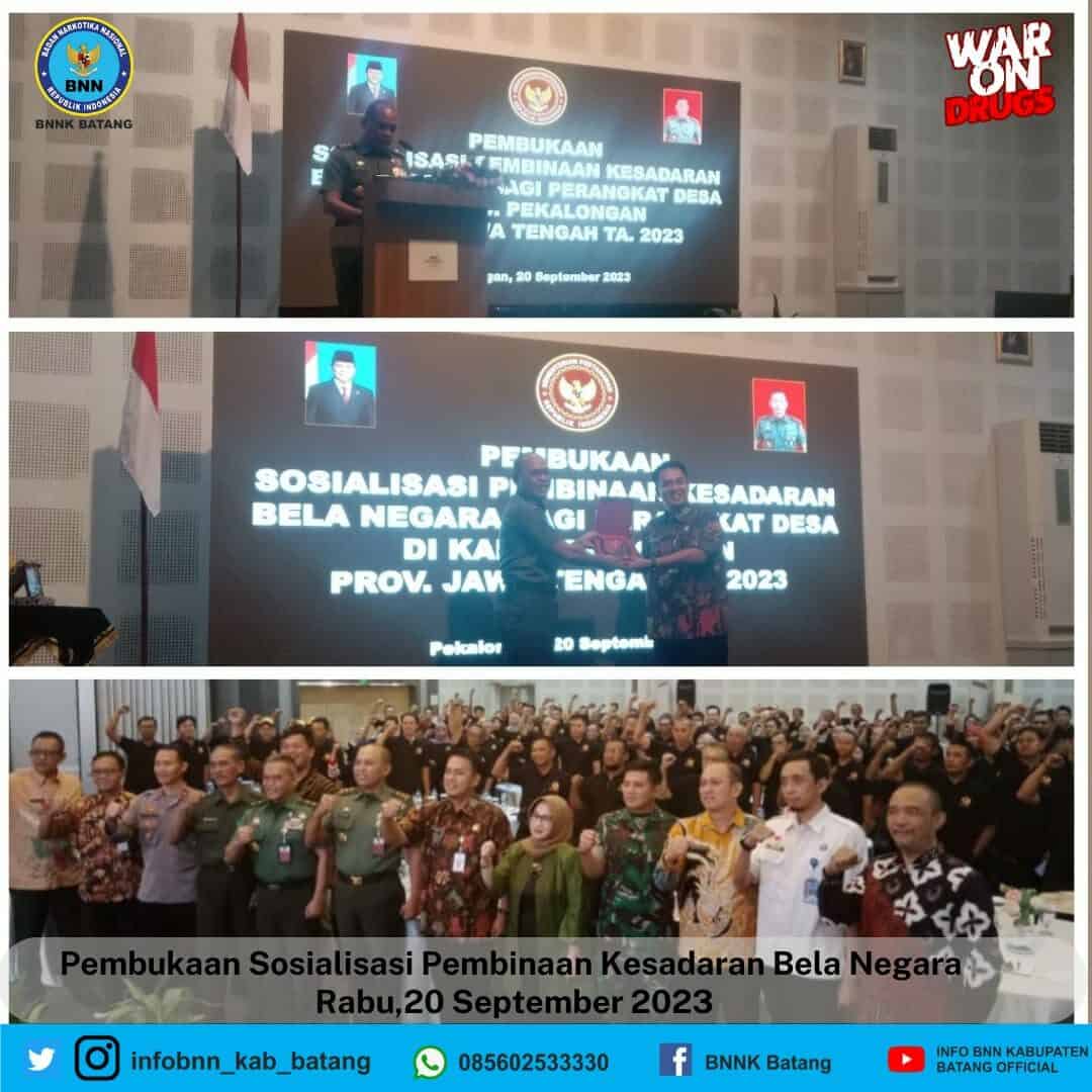 Pembukaan Kegiatan Sosialisasi Pembinaan Kesadaran Bela Negara di Kabupaten Pekalongan Pembukaan Kegiatan Sosialisasi Pembinaan Kesadaran Bela Negara di Kabupaten Pekalongan
