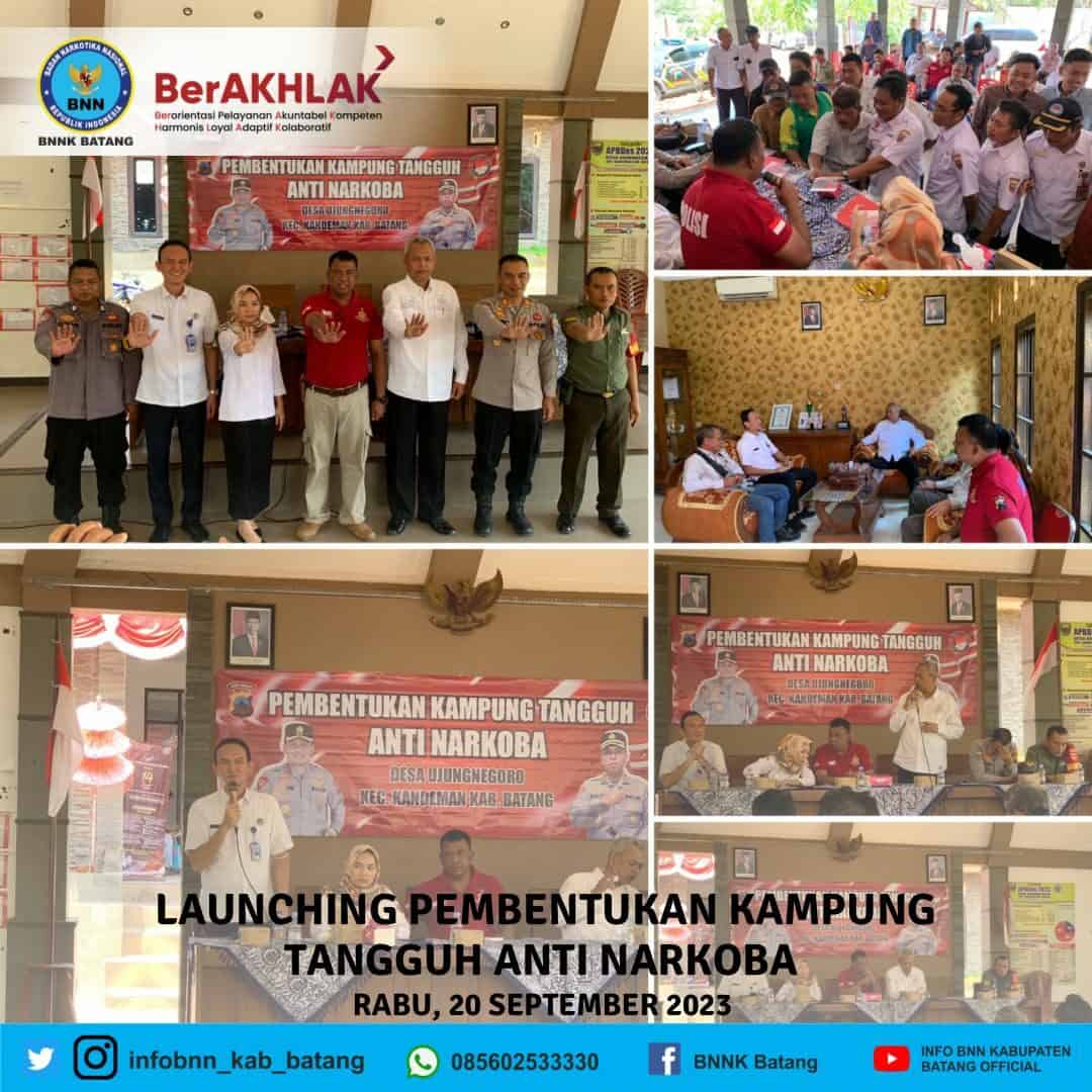 Launching dan Pembekalan Kampung Tangguh Anti Narkoba Ujungnegoro Launching dan Pembekalan Kampung Tangguh Anti Narkoba