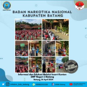 BNN Batang Ajak SMPN 3 Batang jadi Sekolah Bersih Narkoba